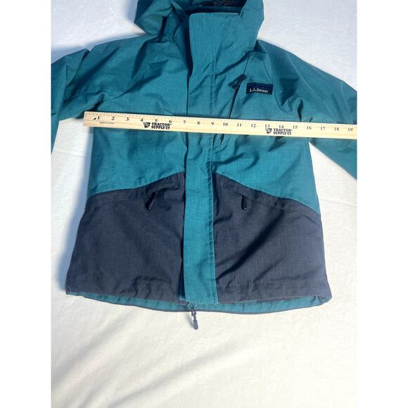 LL Bean Little Kids Large 6X/7 Green Pathfinder Waterproof 3 in 1 Ski Jacket - Picture 10 of 12